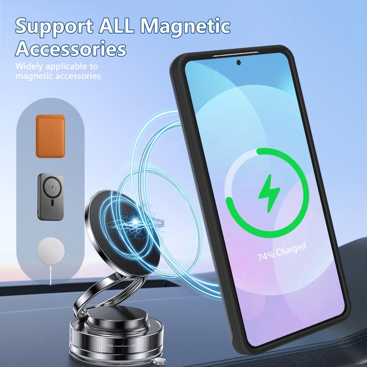 For Galaxy S26 5G Metal Camera Holder Skin Matte Magnetic Phone Case