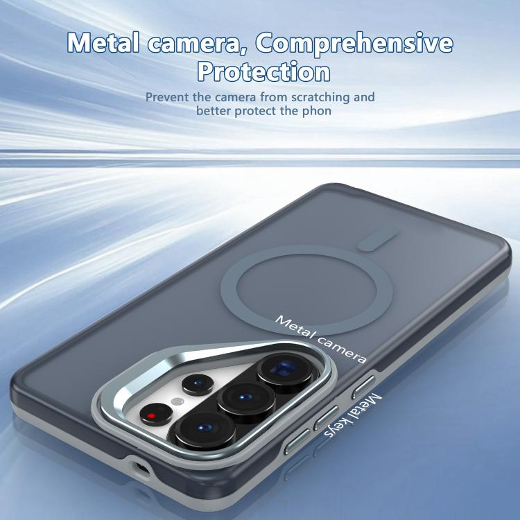 For Galaxy S26 5G Metal Camera Holder Skin Matte Magnetic Phone Case