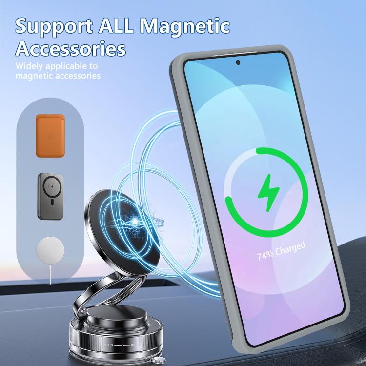 For Galaxy S26 5G Metal Camera Holder Skin Matte Magnetic Phone Case