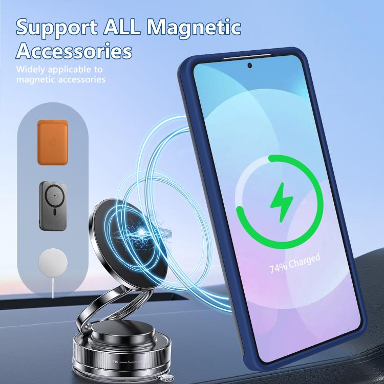 For Galaxy S26 5G Metal Camera Holder Skin Matte Magnetic Phone Case