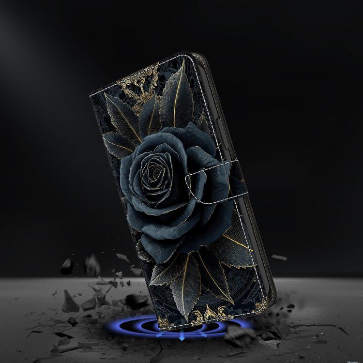 For Sony Xperia 1 V Crystal-Like Painted Vegan Leather Phone Case