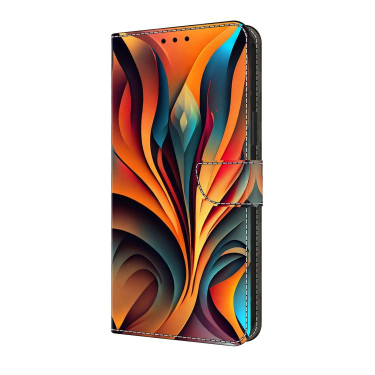 For Sony Xperia 1 V Crystal-Like Painted Vegan Leather Phone Case