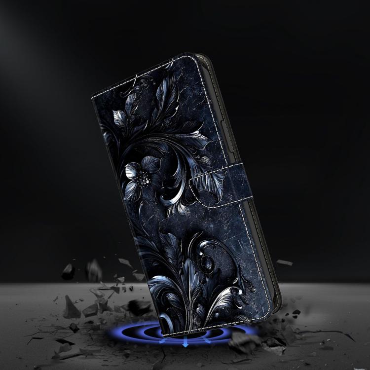 For Sony Xperia 1 V Crystal-Like Painted Vegan Leather Phone Case