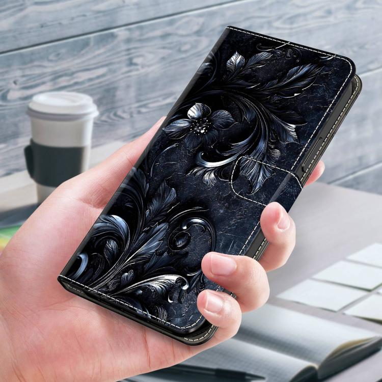For Sony Xperia 1 V Crystal-Like Painted Vegan Leather Phone Case