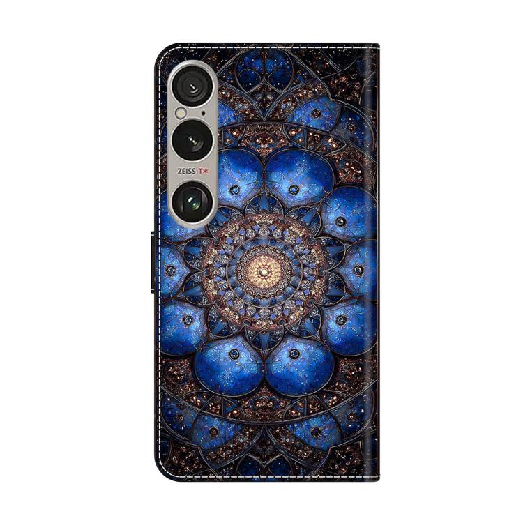 For Sony Xperia 1 VI Crystal-Like Painted Vegan Leather Phone Case