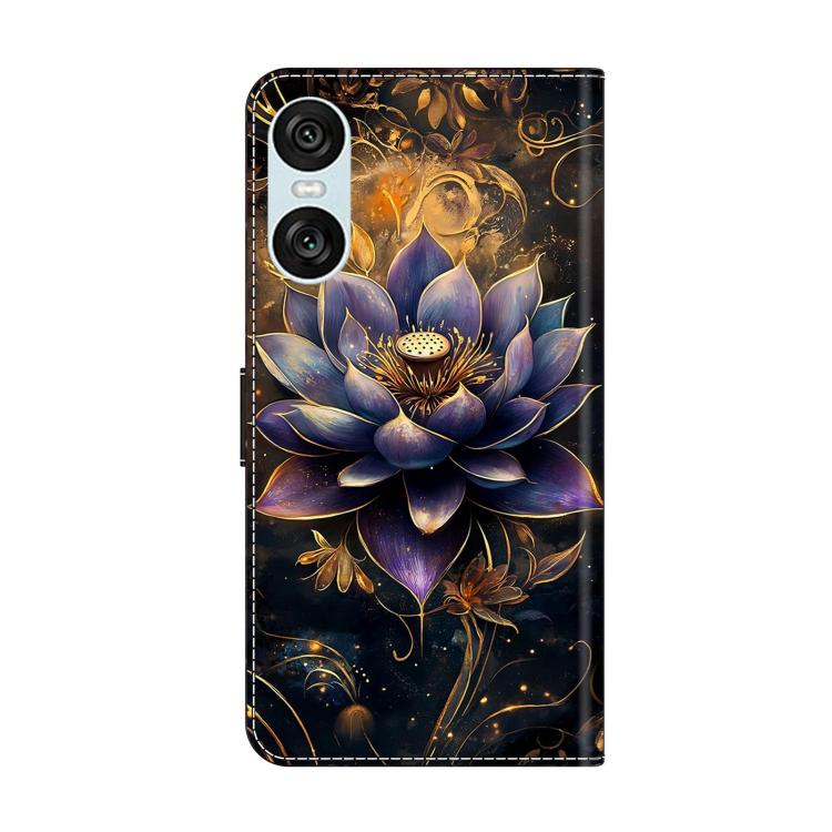 For Sony Xperia 10 VI Crystal-Like Painted Vegan Leather Phone Case