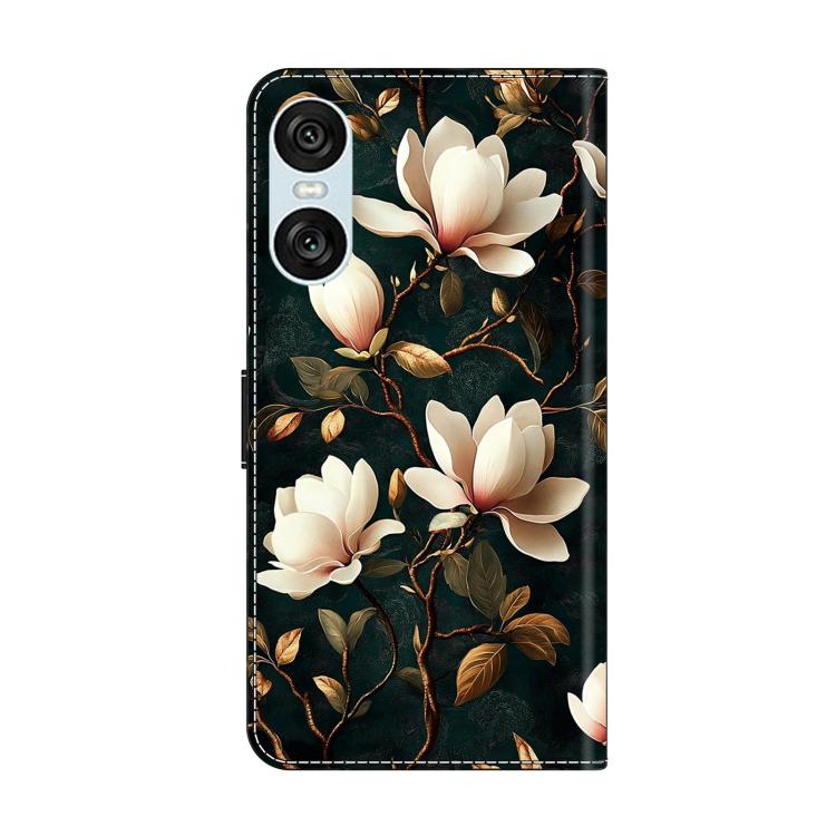 For Sony Xperia 10 VI Crystal-Like Painted Vegan Leather Phone Case