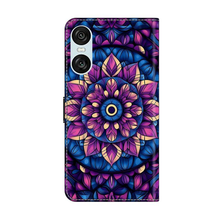 For Sony Xperia 10 VI Crystal-Like Painted Vegan Leather Phone Case