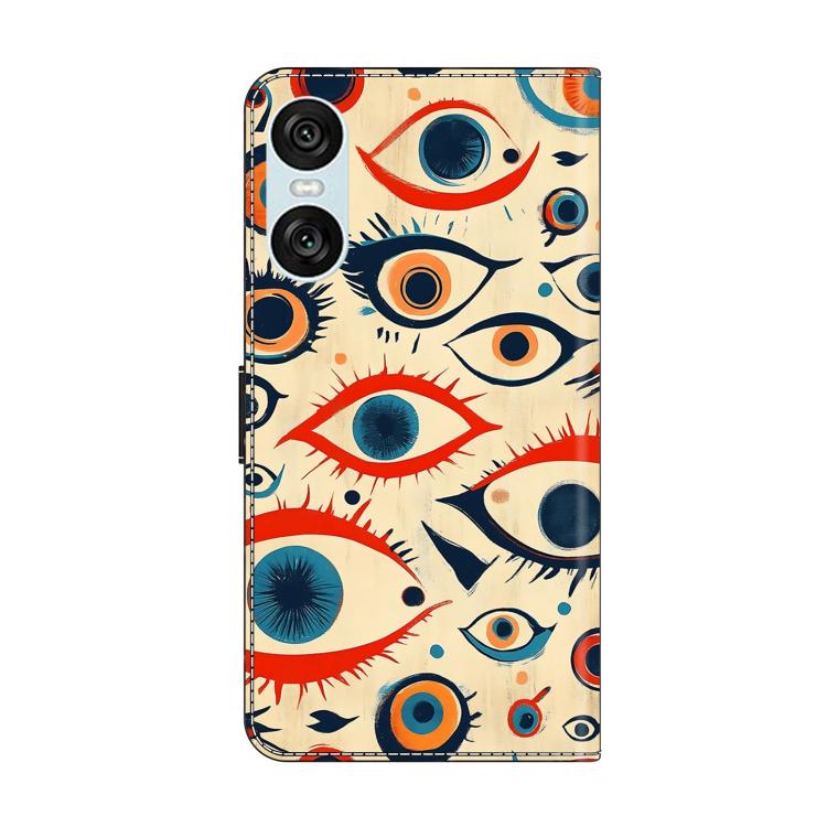 For Sony Xperia 10 VI Crystal-Like Painted Vegan Leather Phone Case