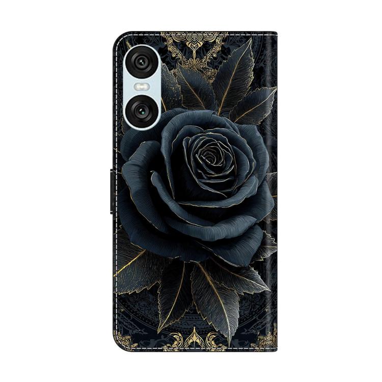 For Sony Xperia 10 VI Crystal-Like Painted Vegan Leather Phone Case