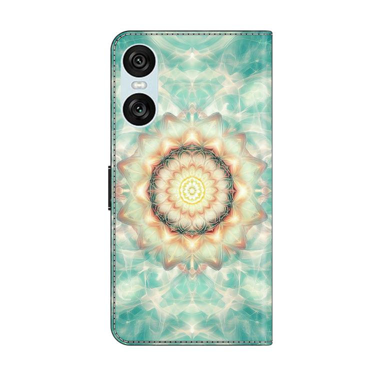 For Sony Xperia 10 VI Crystal-Like Painted Vegan Leather Phone Case