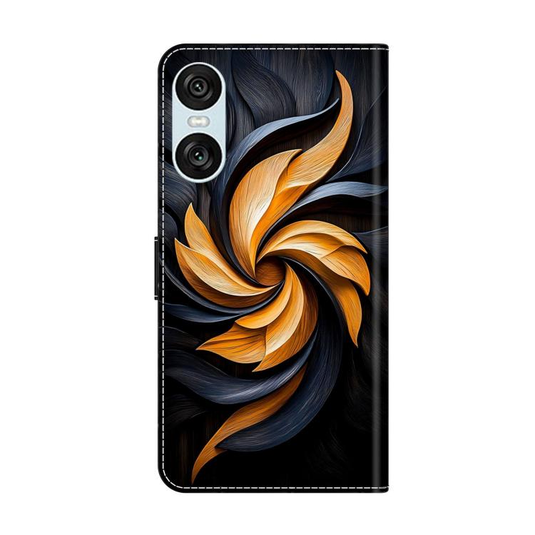 For Sony Xperia 10 VI Crystal-Like Painted Vegan Leather Phone Case