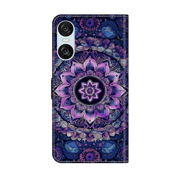 For Sony Xperia 10 VI Crystal-Like Painted Vegan Leather Phone Case