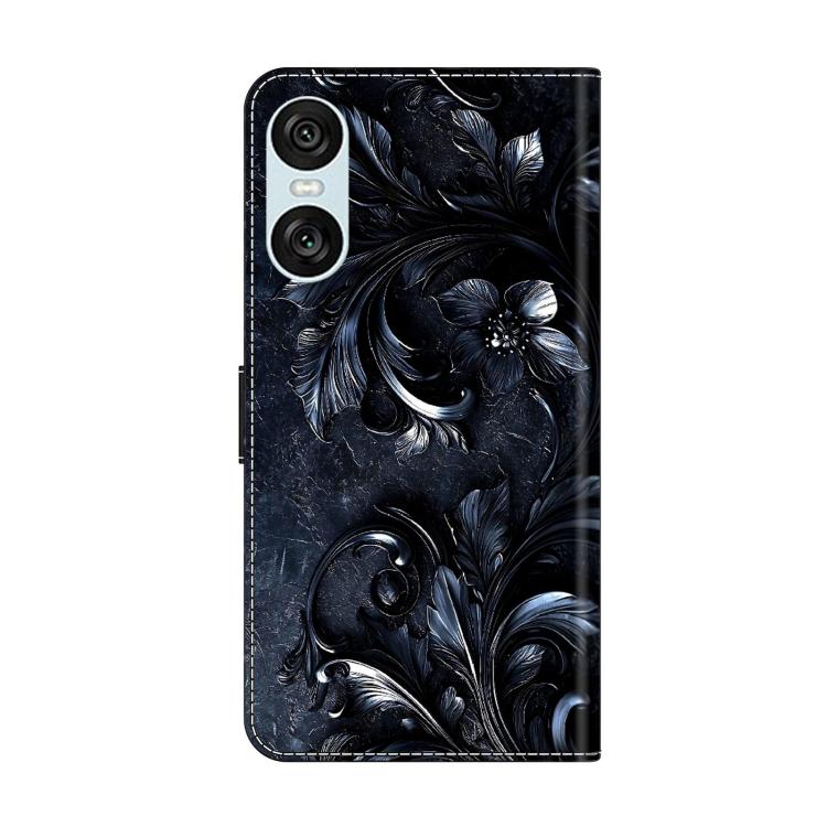 For Sony Xperia 10 VI Crystal-Like Painted Vegan Leather Phone Case