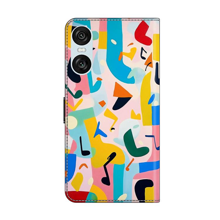 For Sony Xperia 10 VI Crystal-Like Painted Vegan Leather Phone Case