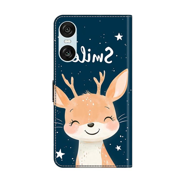For Sony Xperia 10 VI Crystal-Like Painted Vegan Leather Phone Case