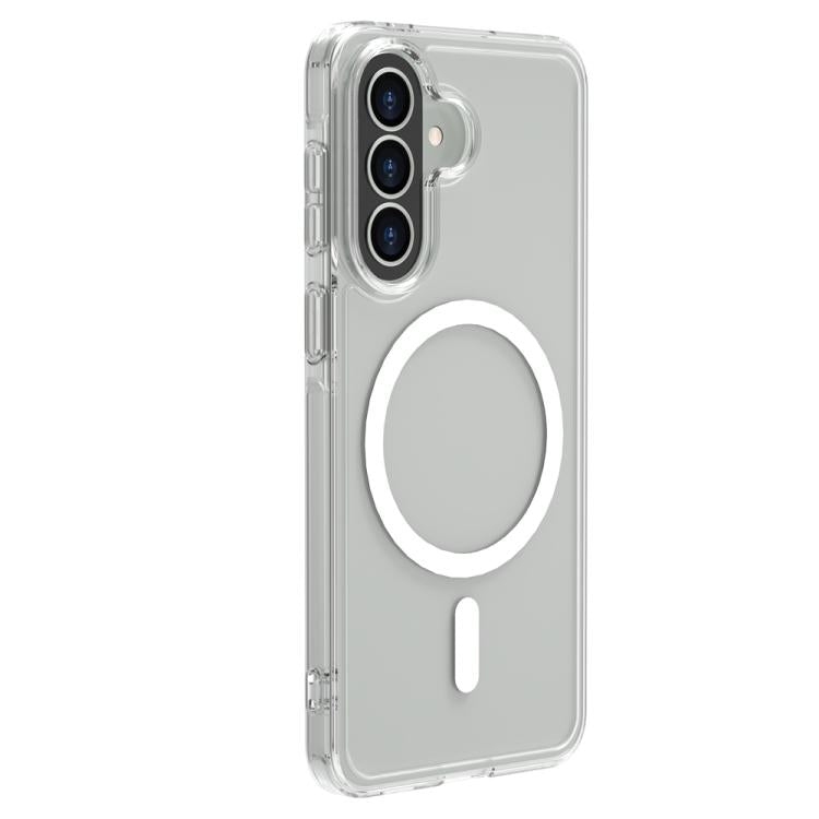 For Galaxy A57 5G LeReach TOC Clear Series Dual-Composite Armor TPU + Acrylic Shockproof Magnetic Phone Case - Transparent