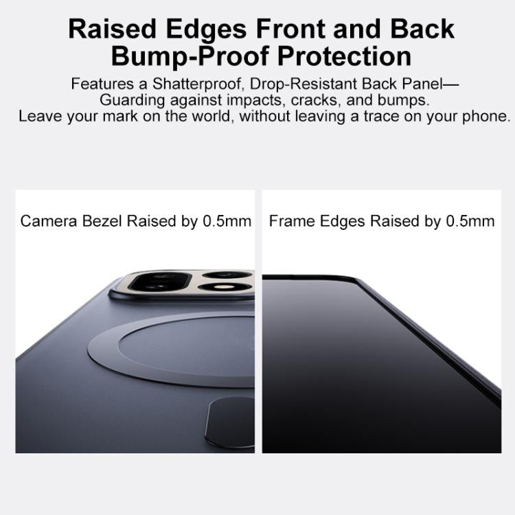 For OnePlus 15 Boundless Transparent Series Skin Feel Frosted Clear Magnetic Phone Case