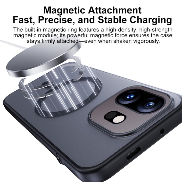 For OnePlus 15T Boundless Transparent Series Skin Feel Frosted Clear Magnetic Phone Case