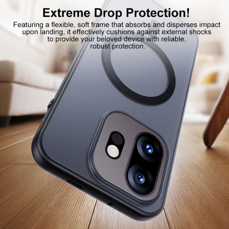 For OnePlus 15T Boundless Transparent Series Skin Feel Frosted Clear Magnetic Phone Case