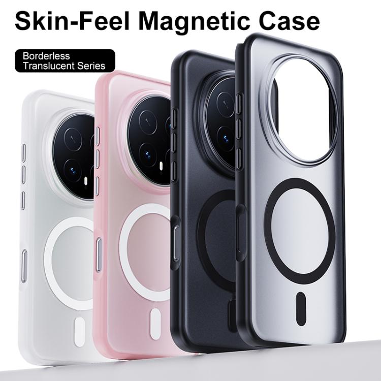 For Honor Magic8 Pro Boundless Transparent Series Skin Feel Frosted Clear Magnetic Phone Case