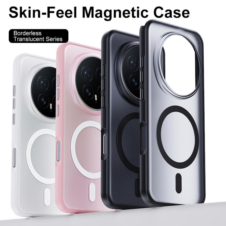 For Honor Magic8 Boundless Transparent Series Skin Feel Frosted Clear Magnetic Phone Case