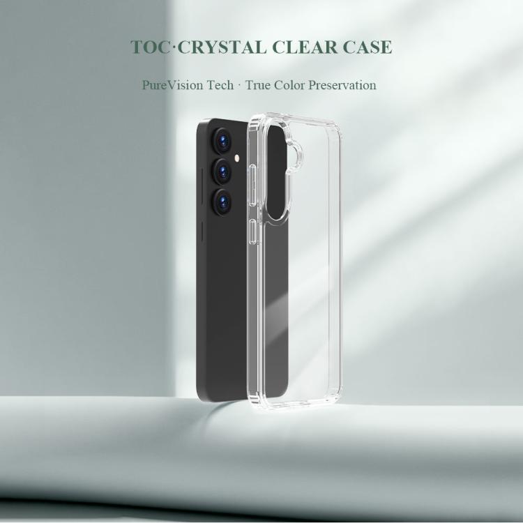 For Galaxy S24+ 5G LeReach TOC Clear Series Dual-Composite Armor TPU + Acrylic Shockproof Phone Case