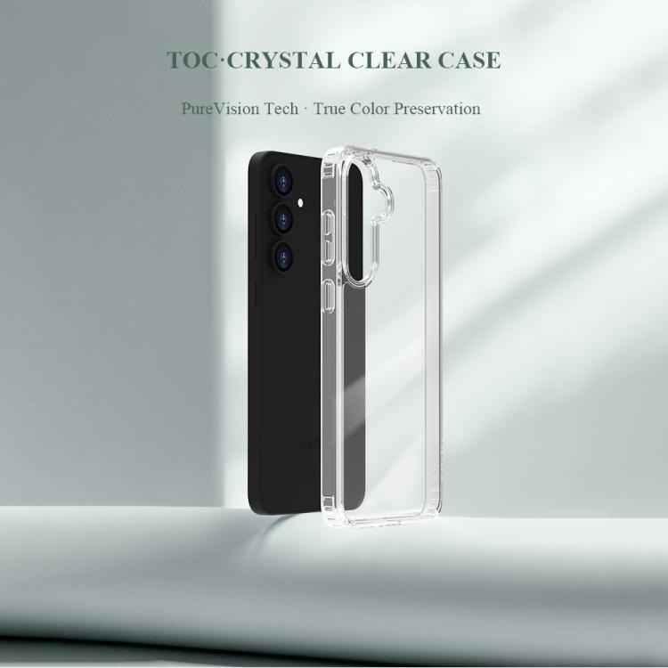 For Galaxy S25 FE 5G LeReach TOC Clear Series Dual-Composite Armor TPU + Acrylic Shockproof Phone Case