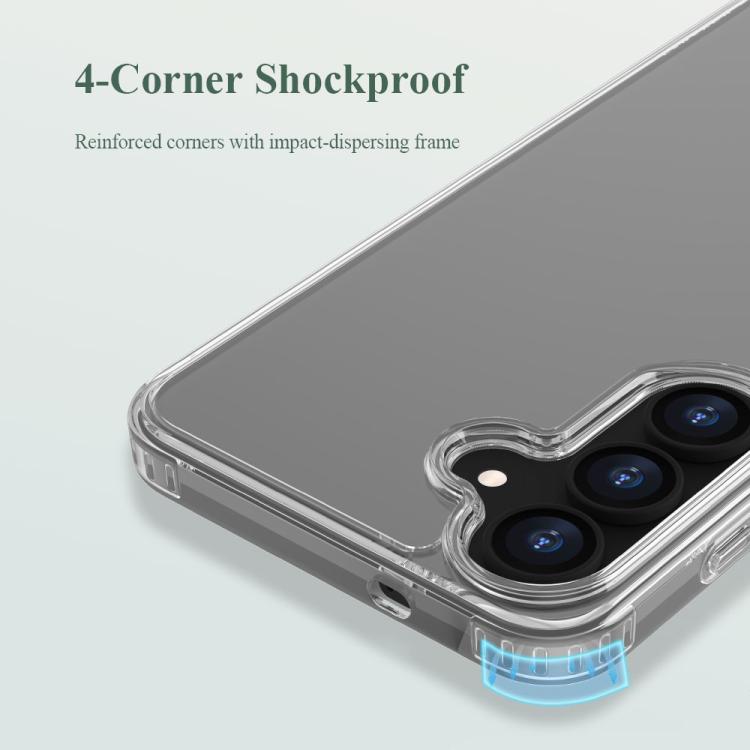For Galaxy S25 FE 5G LeReach TOC Clear Series Dual-Composite Armor TPU + Acrylic Shockproof Phone Case