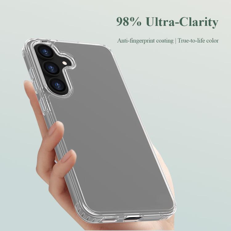 For Galaxy S25 FE 5G LeReach TOC Clear Series Dual-Composite Armor TPU + Acrylic Shockproof Phone Case