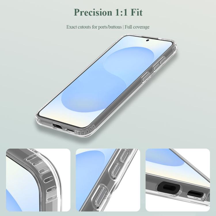 For Galaxy S25 FE 5G LeReach TOC Clear Series Dual-Composite Armor TPU + Acrylic Shockproof Phone Case