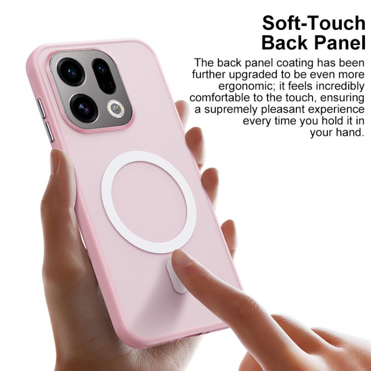 For OPPO Find X9 Boundless Transparent Series Skin Feel Frosted Clear Magnetic Phone Case