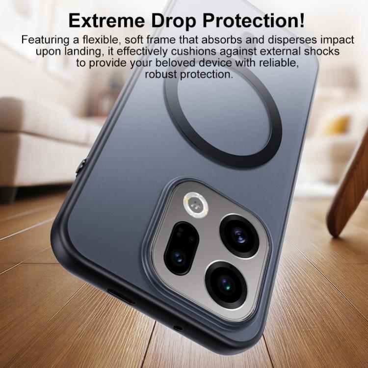For OPPO Find X9 Boundless Transparent Series Skin Feel Frosted Clear Magnetic Phone Case