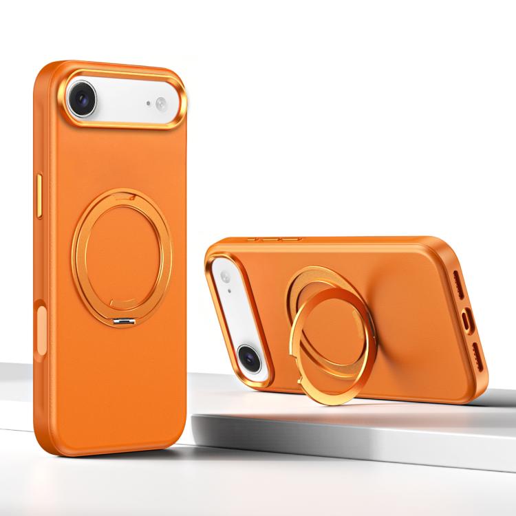 For iPhone Air Cloud Block Star Leather Series 360 Degree Rotation Holder Magnetic Phone Case
