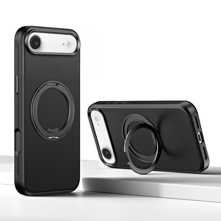 For iPhone Air Cloud Block Star Leather Series 360 Degree Rotation Holder Magnetic Phone Case
