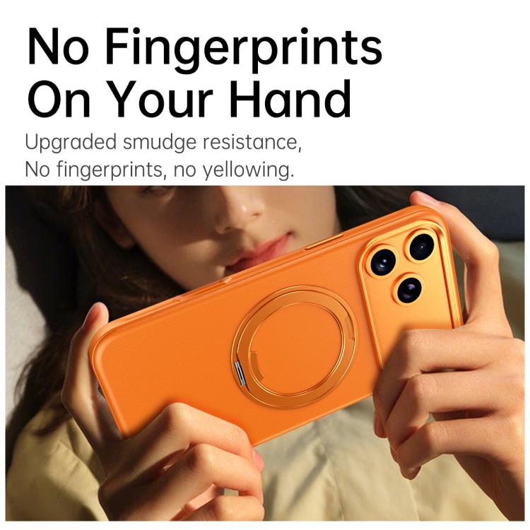 For iPhone 17 Pro Max Cloud Block Star Leather Series 360 Degree Rotation Holder Magnetic Phone Case