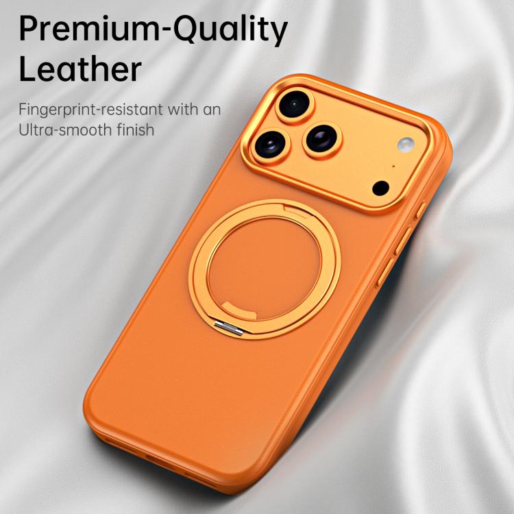 For iPhone 16 Cloud Block Star Leather Series 360 Degree Rotation Holder Magnetic Phone Case