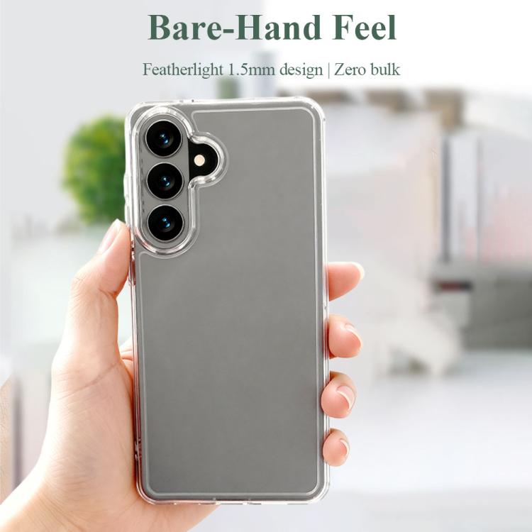 For Galaxy S26 5G LeReach TOC Clear Series Dual-Composite Armor TPU + Acrylic Shockproof Phone Case - Transparent