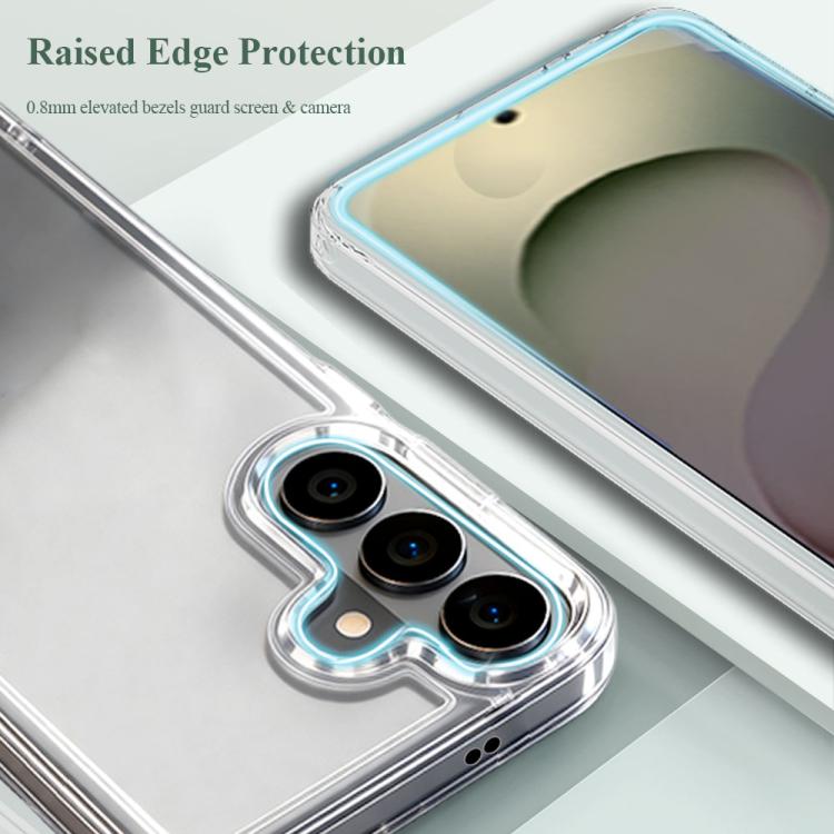 For Galaxy S26 5G LeReach TOC Clear Series Dual-Composite Armor TPU + Acrylic Shockproof Phone Case - Transparent