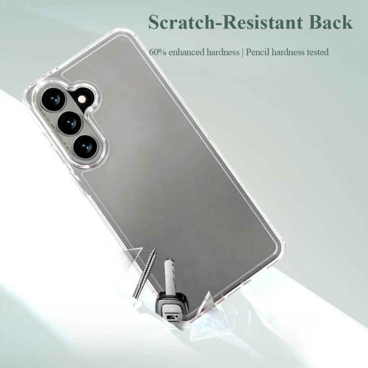 For Galaxy S26 5G LeReach TOC Clear Series Dual-Composite Armor TPU + Acrylic Shockproof Phone Case - Transparent