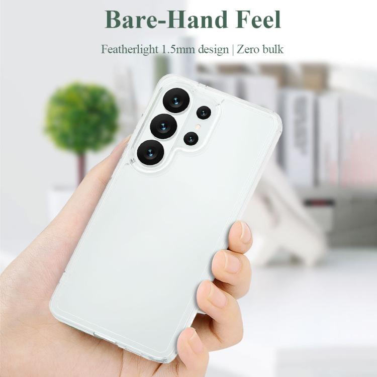 For Galaxy S26 Ultra 5G LeReach TOC Clear Series Dual-Composite Armor TPU + Acrylic Shockproof Phone Case - Transparent