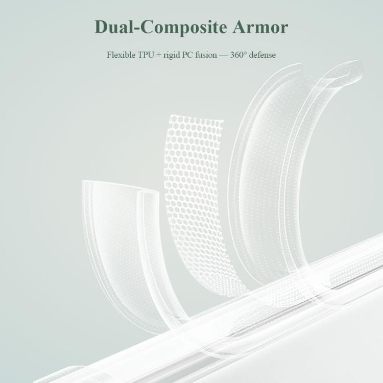For Galaxy S26 Ultra 5G LeReach TOC Clear Series Dual-Composite Armor TPU + Acrylic Shockproof Phone Case - Transparent