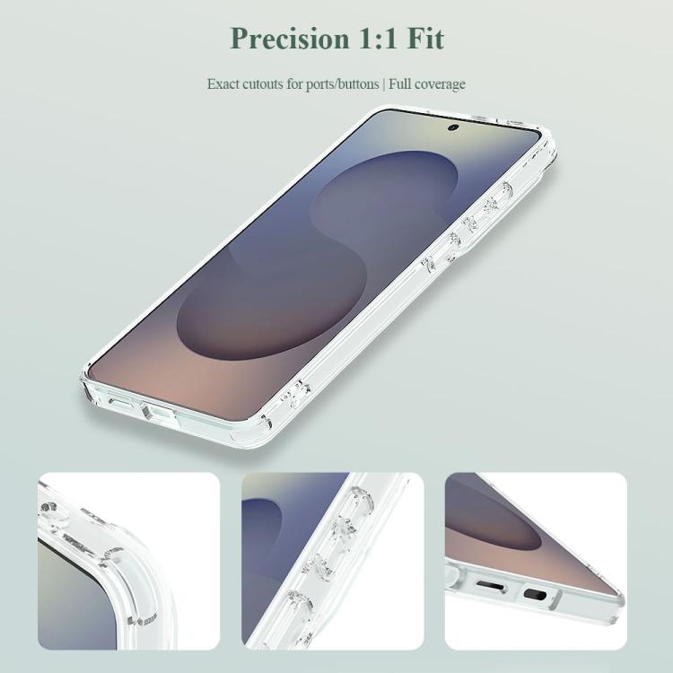 For Galaxy S26 Ultra 5G LeReach TOC Clear Series Dual-Composite Armor TPU + Acrylic Shockproof Phone Case - Transparent