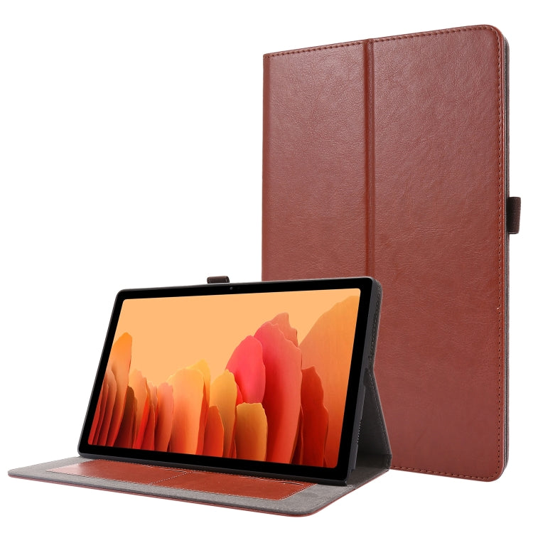 For Samsung Galaxy Tab A7 (2020) Crazy Horse Texture Horizontal Flip Leather Case with 2-folding Holder & Card Slot