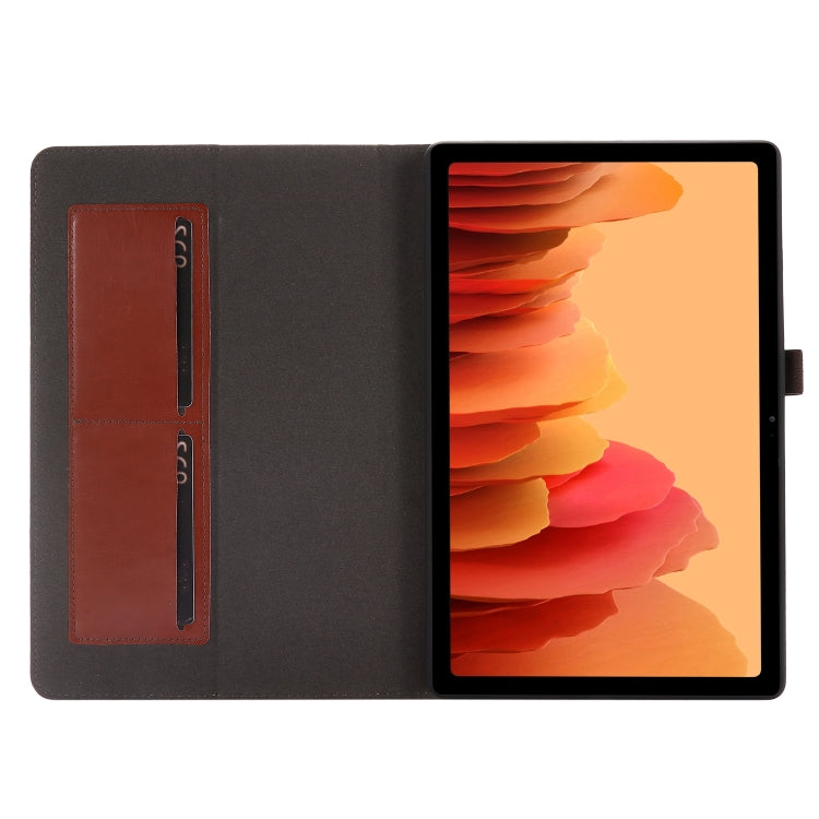 For Samsung Galaxy Tab A7 (2020) Crazy Horse Texture Horizontal Flip Leather Case with 2-folding Holder & Card Slot