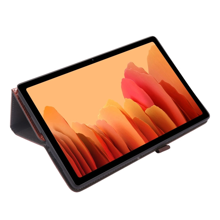 For Samsung Galaxy Tab A7 (2020) Crazy Horse Texture Horizontal Flip Leather Case with 2-folding Holder & Card Slot