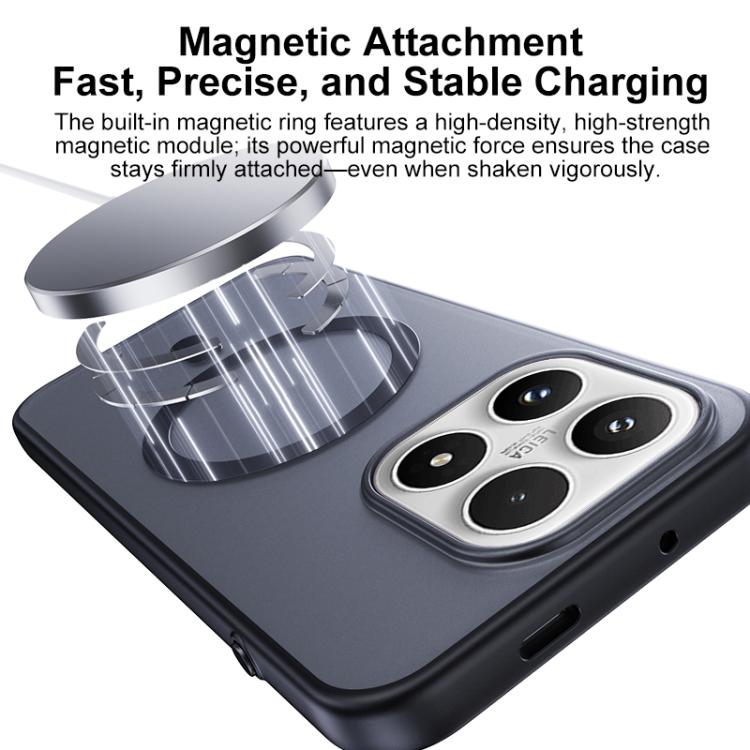 For Xiaomi 17 Boundless Transparent Series Skin Feel Frosted Clear Magnetic Phone Case
