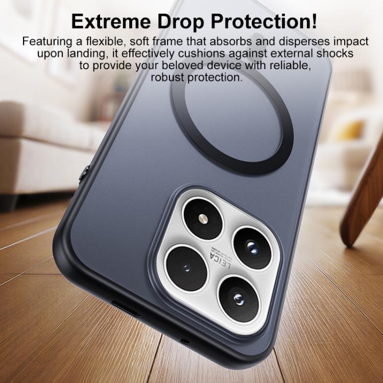 For Xiaomi 17 Boundless Transparent Series Skin Feel Frosted Clear Magnetic Phone Case