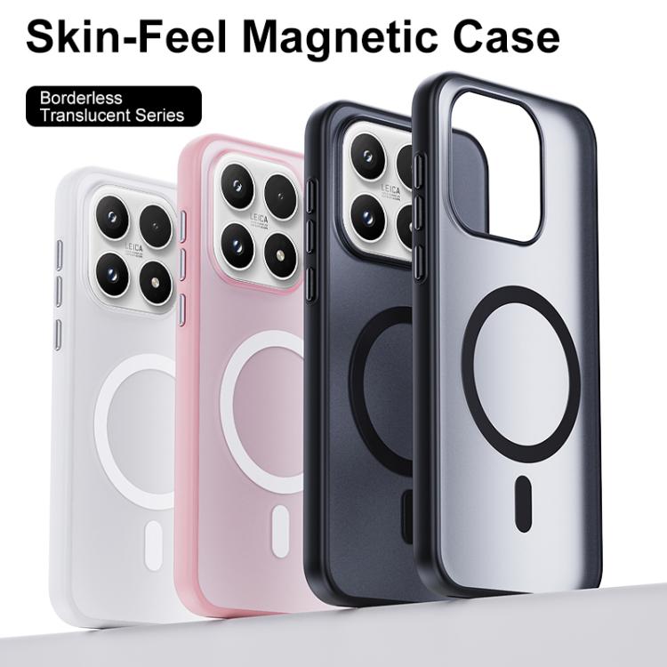 For Xiaomi 17 Boundless Transparent Series Skin Feel Frosted Clear Magnetic Phone Case