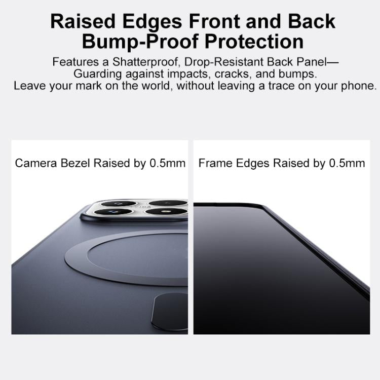 For Xiaomi 17 Boundless Transparent Series Skin Feel Frosted Clear Magnetic Phone Case